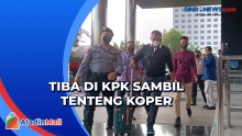 Bupati Meranti yang Terjaring OTT Tiba di KPK sambil Tenteng Koper