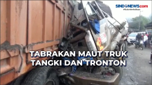 Kecelakaan Maut Truk Tangki dan Tronton di Sukabumi, Satu Orang Tewas Terjepit