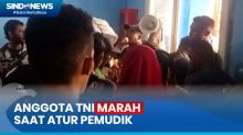 Emosi Atur Penumpang Masuk Pelabuhan Tual, Anggota TNI Meradang Ancam Injak Pemudik