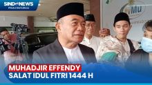 Mantan Ketua PP Muhammadiyah Muhadjir Effendy Ikuti Salat Idul Fitri 1444 H
