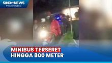 Ngeri! Ban Terperosok Rel saat Melintas, Minibus Ringsek Tertabrak Kereta Api di Bandung