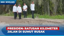 Cek Kondisi Jalan, Presiden: Ratusan Kilometer Jalan di Sumatera Utara Rusak