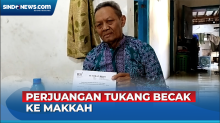 Menabung 37 Tahun, Tukang Becak di Surabaya Naik Haji