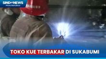 Tabung Gas Bocor saat Memasak, Toko Kue Terbakar di Sukabumi