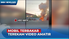 Mobil  Terbakar saat Isi BBM di SPBU Gunungkidul, Warga Panik