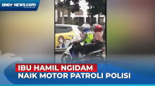 Viral, Ibu Hamil di Tasikmalaya Ngidam Naik Motor Patroli Polisi Keliling Kota