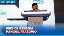 Prabowo akan Dipanggil Presiden Terkait Pidato dan Usulkan Proposal Perdamaian Rusia - Ukraina di Singapura
