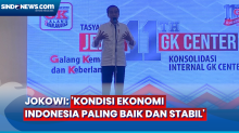 Jokowi Bahas Kondisi Ekonomi Indonesia di Tasyakuran Komunitas Relawan GK Center