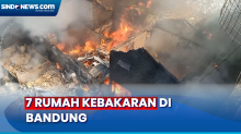 7 Rumah Terbakar di Permukiman Padat Kota Bandung, 15 Unit Damkar Dikerahkan