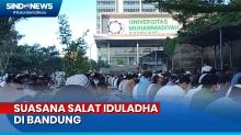 Ribuan Warga Muhammadiyah Khusuk Laksanakan Salat Iduladha di Bandung