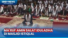 Wapres Maruf Amin Salat Iduladha di Masjid Istiqlal Jakarta