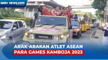 Antusiasme Warga Sambut Arak-arakan Atlet Paralimpik ASEAN Para Games Kamboja 2023