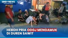 Pria ODGJ Mengamuk di Duren Sawit, Teriak Ambulans dan Mengaku Sakit Jiwa