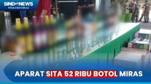 Aparat Gabungan Sita 52 Ribu Botol Miras dari 5 Gudang di Indramayu