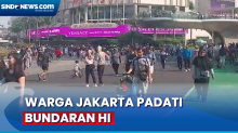 Nikmati Car Free Day, Warga Jakarta Padati Area Bundaran HI
