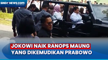 Keliling Pabrik Pindad, Jokowi Naik Ranops Maung yang Dikemudikan Prabowo