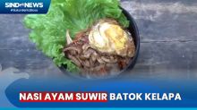 Kuliner Warung Tempo Dulu di Bali Sajikan Nasi Ayam Suwir di Batok Kelapa