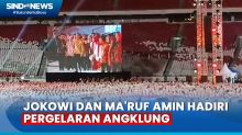 Jokowi dan Maruf Amin Hadiri Pemecahan Rekor Dunia Pergelaran Angklung di GBK