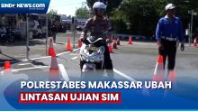 Polrestabes Makassar Ubah Lintasan Ujian SIM, Hapus Lintasan Zig Zag dan Angka 8