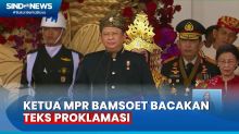 Momen Ketua MPR Bamsoet Bacakan Teks Proklamasi di Upacara HUT ke-78 RI