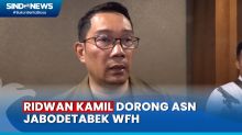 Ridwan Kamil Dorong ASN Jabodetabek WFH Untuk Tekan Polusi Udara