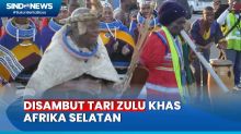 Momen Presiden Jokowi Disambut Tari Zulu saat Tiba di Afrika Selatan