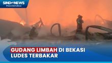 Diduga Akibat Bakar Sampah, 5 Rumah dan Gudang Limbah di Bekasi Ludes Terbakar