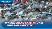 Bau Menyengat, Sampah Popok Bayi Penuhi Sungai Bengawan Solo