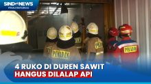 4 Ruko Dilalap Api di Duren Sawit, Kebakaran Dipicu Kebocoran Gas Penjual Nasi Padang
