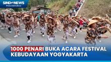 Seribu Penari Kolosal Buka Festival Kebudayaan Yogyakarta yang Berlangsung di Waduk Sermo