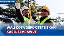 Atasi Kabel Semrawut, Wali Kota Depok Turun ke Jalan Potong Kabel Menjuntai