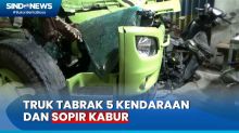 Tabrakan Beruntun di Tangerang, Truk Muatan Tanah Tabrak 5 Kendaraan
