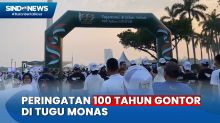 Peringatan 100 Tahun Gontor, Ribuan Santri dan Alumni Berkumpul di Tugu Monas