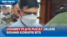 Ikuti Sidang Tuntutan Kasus Korupsi BTS 4G  di PN Jakpus, Johnny Plate Pucat