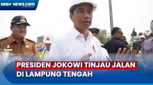 Presiden Jokowi Mengaku Bisa Tidur saat Cek Perbaikan Jalan di Lampung Tengah