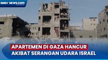 Sejumlah Apartemen Hancur Dihantam Bom Israel