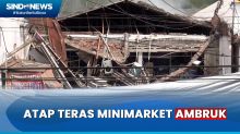 Dua Pekerja Terluka Akibat Atap Teras Minimarket Ambruk Malang