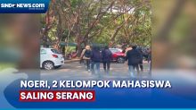 Kenakan Topeng, 2 Kelompok Mahasiswa Saling Serang di Kampus UMI Makassar