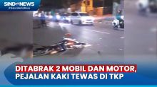 Ngeri! Pejalan Kaki Tewas Ditabrak 2 Mobil dan Motor saat Menyeberang di Sukabumi