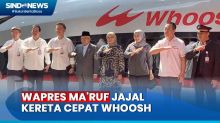 Momen Perdana Wapres Maruf Amin Jajal Kereta Cepat Whoosh