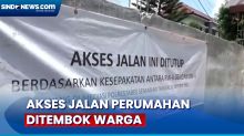 Akses Jalan Perumahan di Semarang Ditutup Tembok oleh Warga