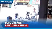 Karyawan Rumah Makan Pergoki Pencurian Helm di Duren Sawit, Aksinya Terekam CCTV