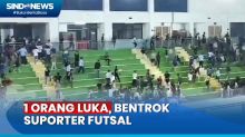 Suporter Pertandingan Futsal Ricuh di GOR Ciracas, 1 Orang  Luka