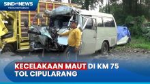 Kecelakaan Maut di KM 75 Tol Cipularang, Minibus Travel Tabrak Truk, 2 Orang Tewas