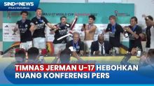 Momen Kehebohan Selebrasi Juara Timnas Jerman U-17 di Ruang Konferensi Pers