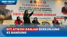Momen Siti Atikoh Ganjar di Bandung, Disambut dengan Lagu Halo-Halo Bandung