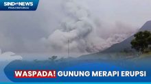 Gunung Merapi di Yogyakarta 4 Kali Erupsi,  Status Siaga 3