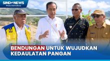 Momen Presiden Jokowi Tinjau Pembangunan Bendungan Mbay di NTT