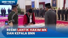 Resmi, Jokowi Lantik Ridwan Mansyur Jadi Hakim MK dan Marthinus Hukom sebagai Kepala BNN