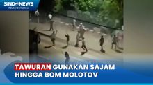 Meresahkan! Dua Kelompok Remaja Tawuran di Depan Pos Polisi Tanjung Priok Gunakan Sajam hingga Bom Molotov
